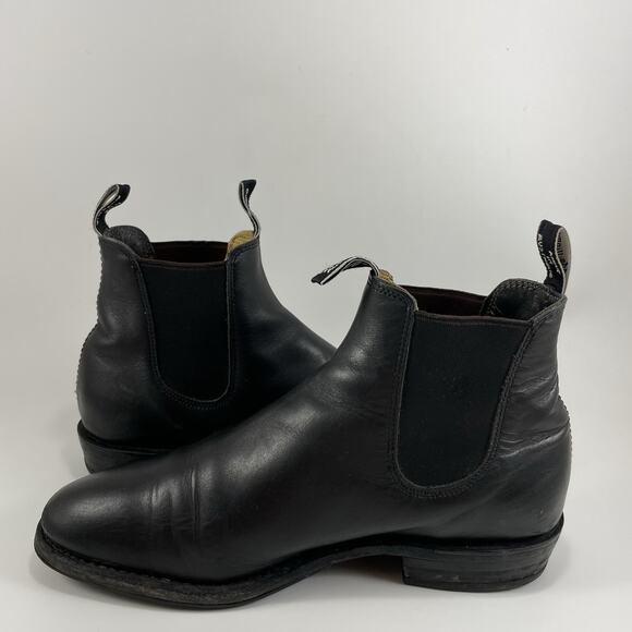 R.M. Williams Craftsman Chelsea Boots Mens Size 8 D UK, US Size 9 Black Leather - Picture 6 of 10
